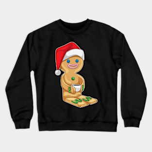 Gingerbread man Christmas Coffee Crewneck Sweatshirt